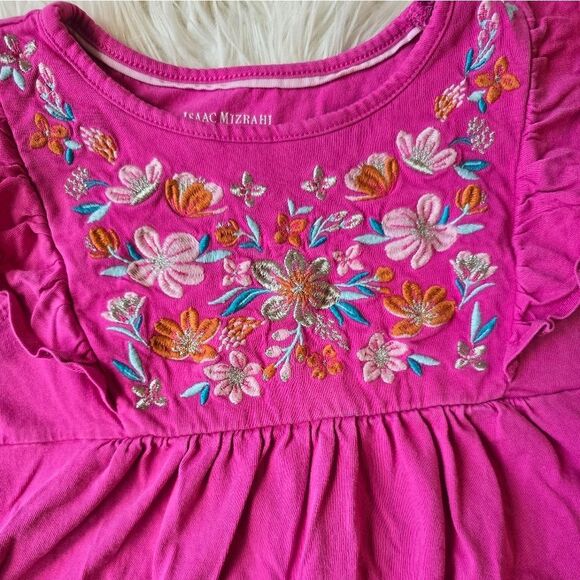 Floral Embroidered Pink Tank Top - Picture 2 of 2